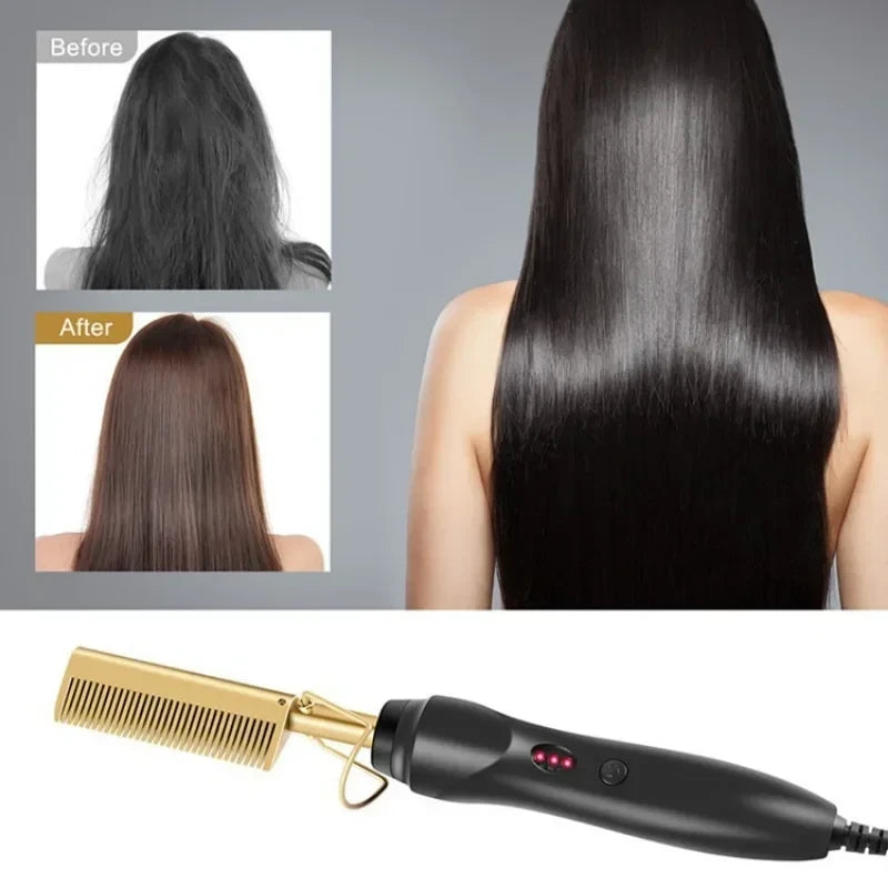 2-in-1 Heated Hair Styling Brush